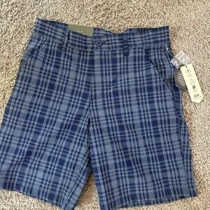 New Men’s Golf Rorie Whelan Shorts Size 32 Blue Plaid